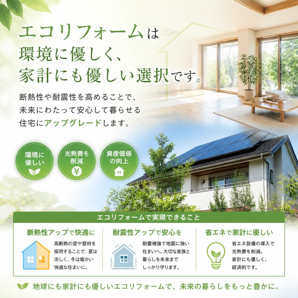 エコリフォームで快適な住空間を