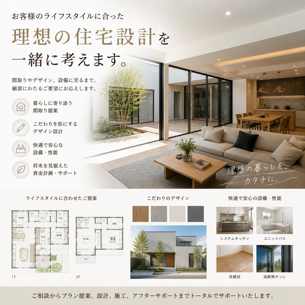 理想の住宅設計を実現する