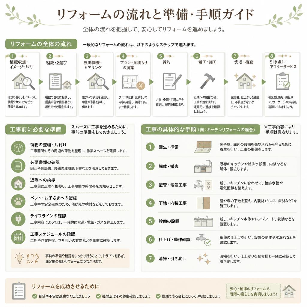 リフォーム工事の手順