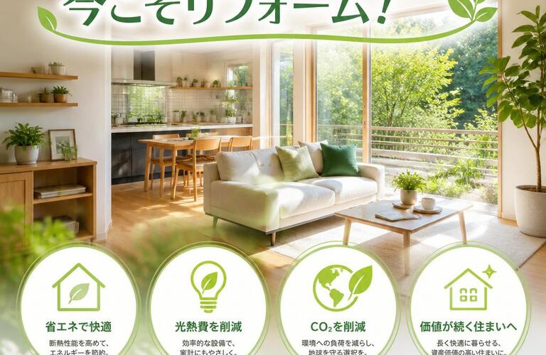 環境に優しい未来のために、今こそリフォーム！