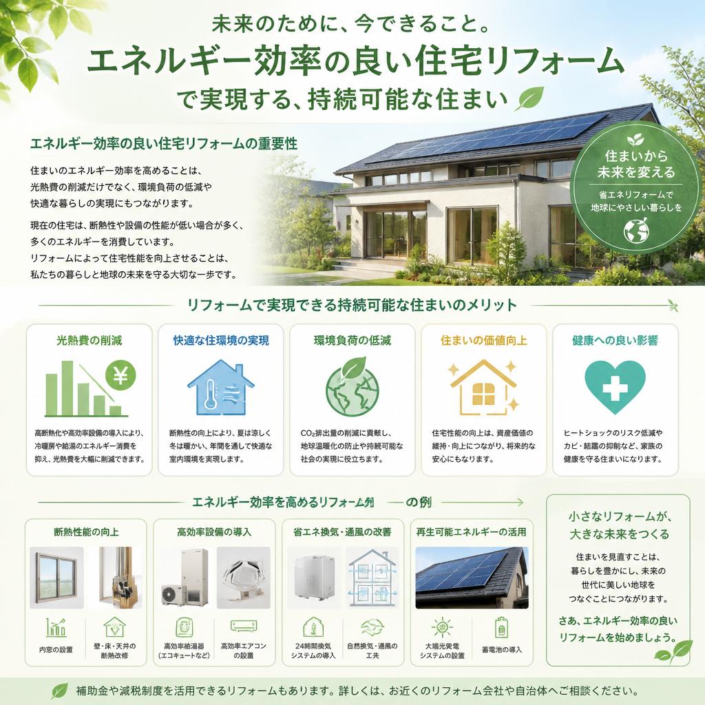 今注目の環境配慮型リフォーム