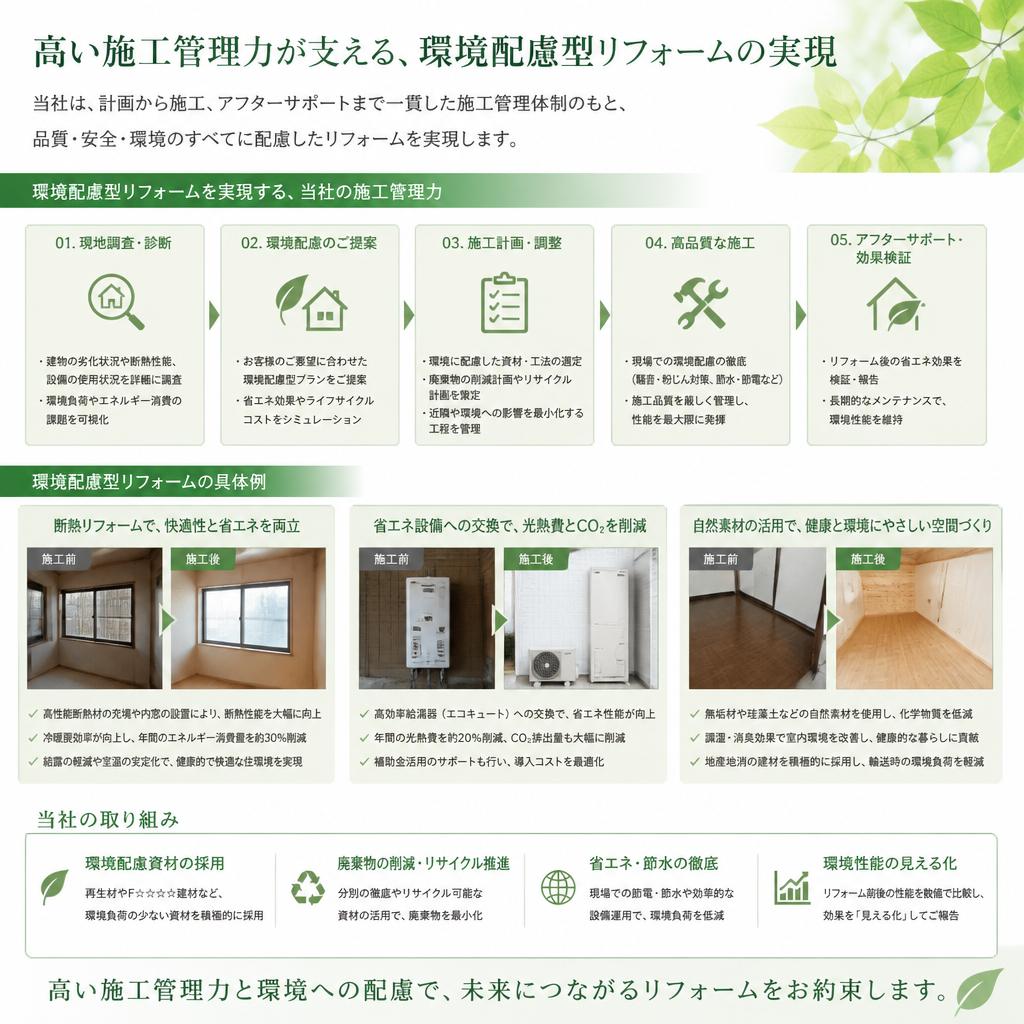 施工管理のプロが提供する安心